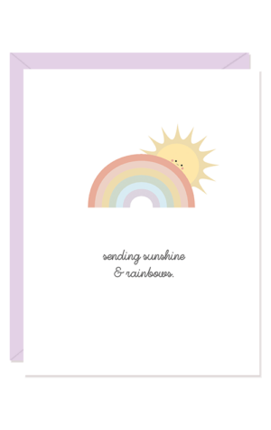 Paper Hearts Sending Sunshine & Rainbows 1ea