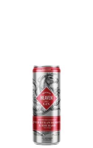 Seventh Heaven Wild Strawberries & Rhubarb Gin Fizz 355ml