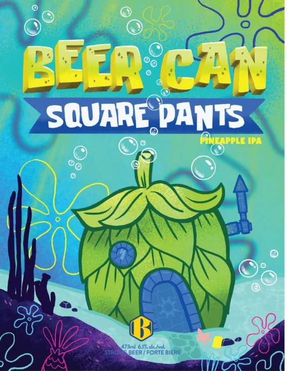 Burnside Brewing Beer Can Square Pants - Image 2