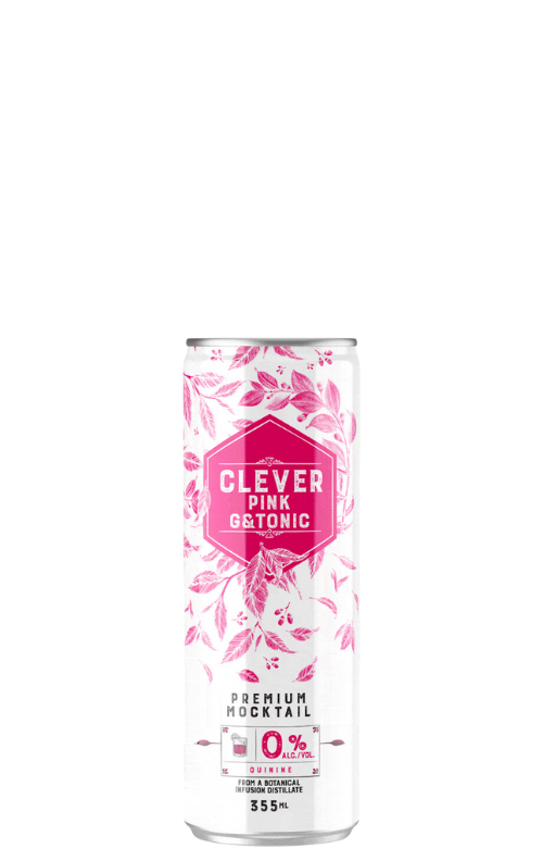 Clever Pink Gin & Tonic 355ml