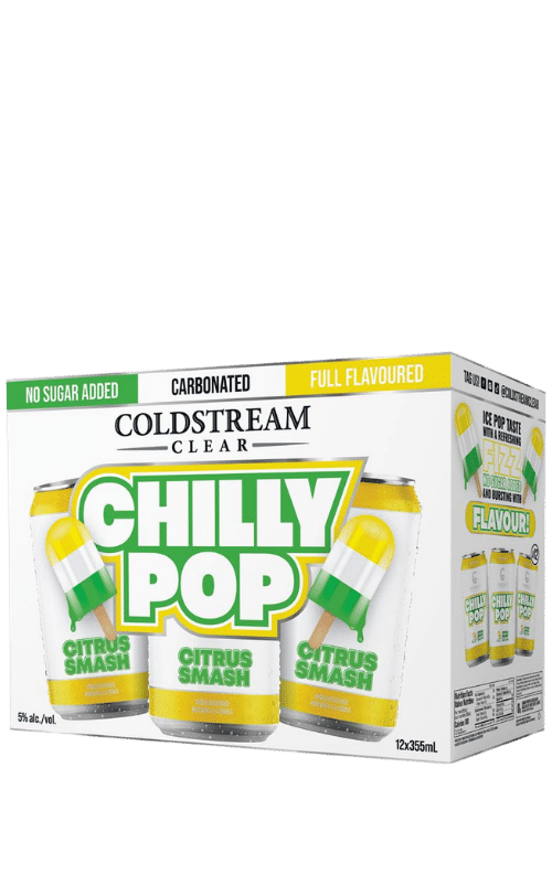 Coldstream Clear Chilly Pop Citrus 12x355ml