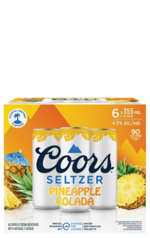 Coors Seltzer Pineapple Colada 6x355ml