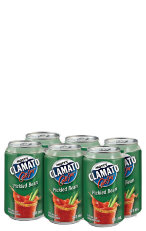 Mott's Clamato Caesar Pickled Bean 6x341ml