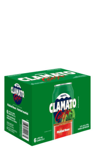 Mott's Clamato Caesar Pickled Bean 6x341ml