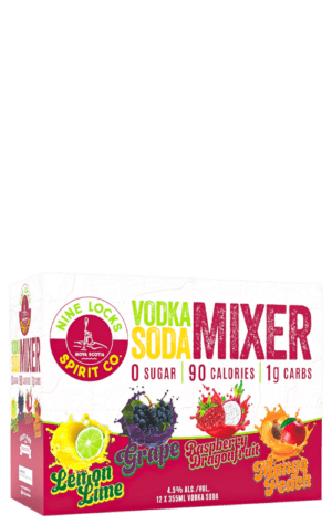 Nine Locks Spirit Co. Vodka Soda Mixer 12x355ml