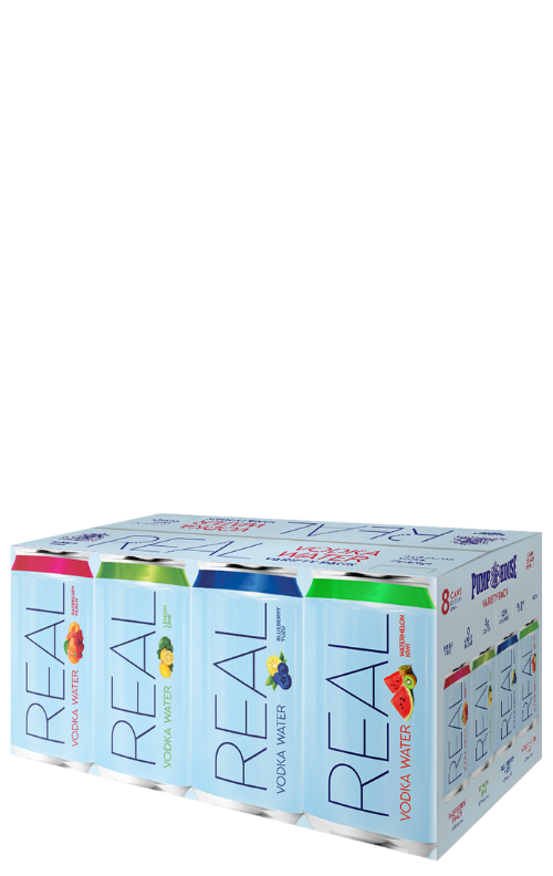 Real Vodka Water Variety Pack 8x355ml