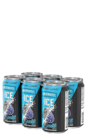 Smirnoff Ice Smash Blue Raspberry + Blackberry 6x355ml