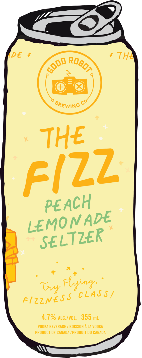 Good Robot The Fizz: Peach Lemonade Seltzer - Image 2